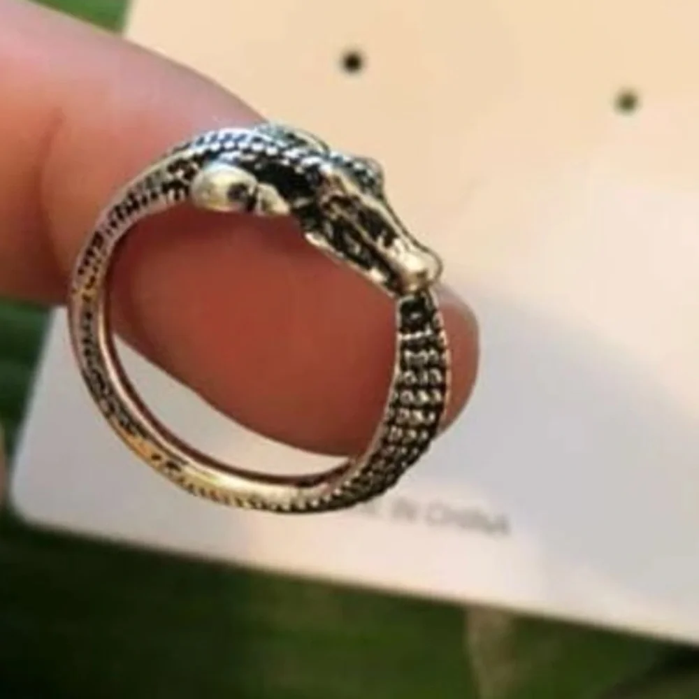 New MENS Crocodile Marine Grade Stainless Steel SAE 316L A4 Boho Ring